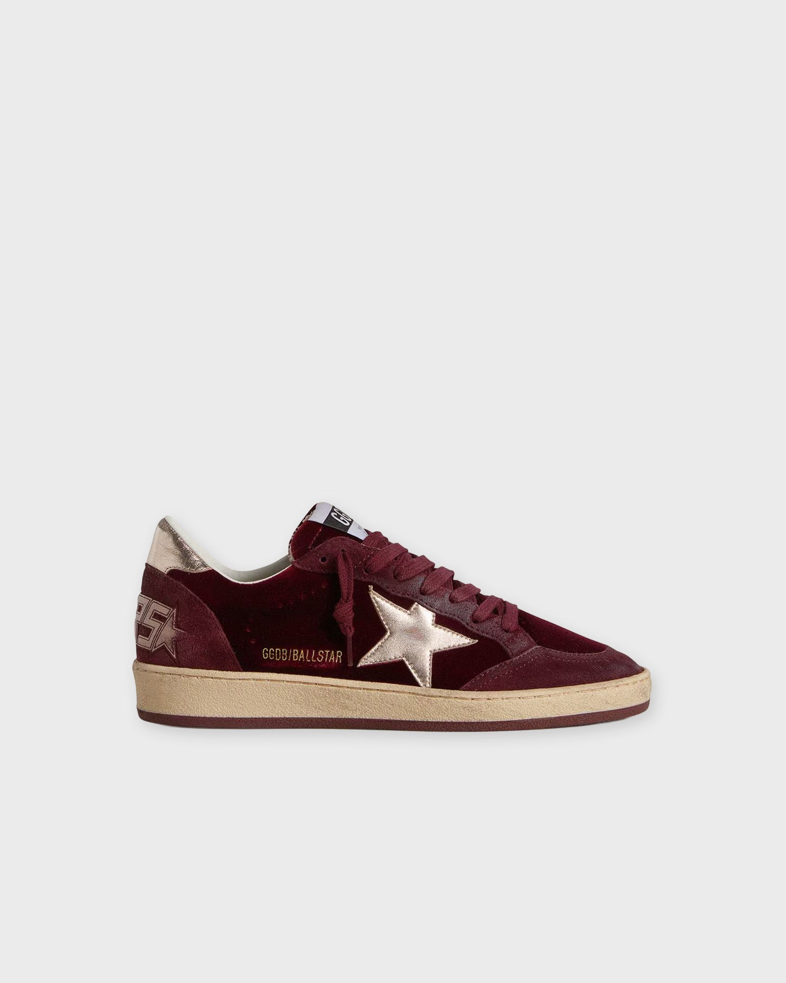 Golden Goose Deluxe Brand Sneakers Ballstar Velver Suede Ruby EUR