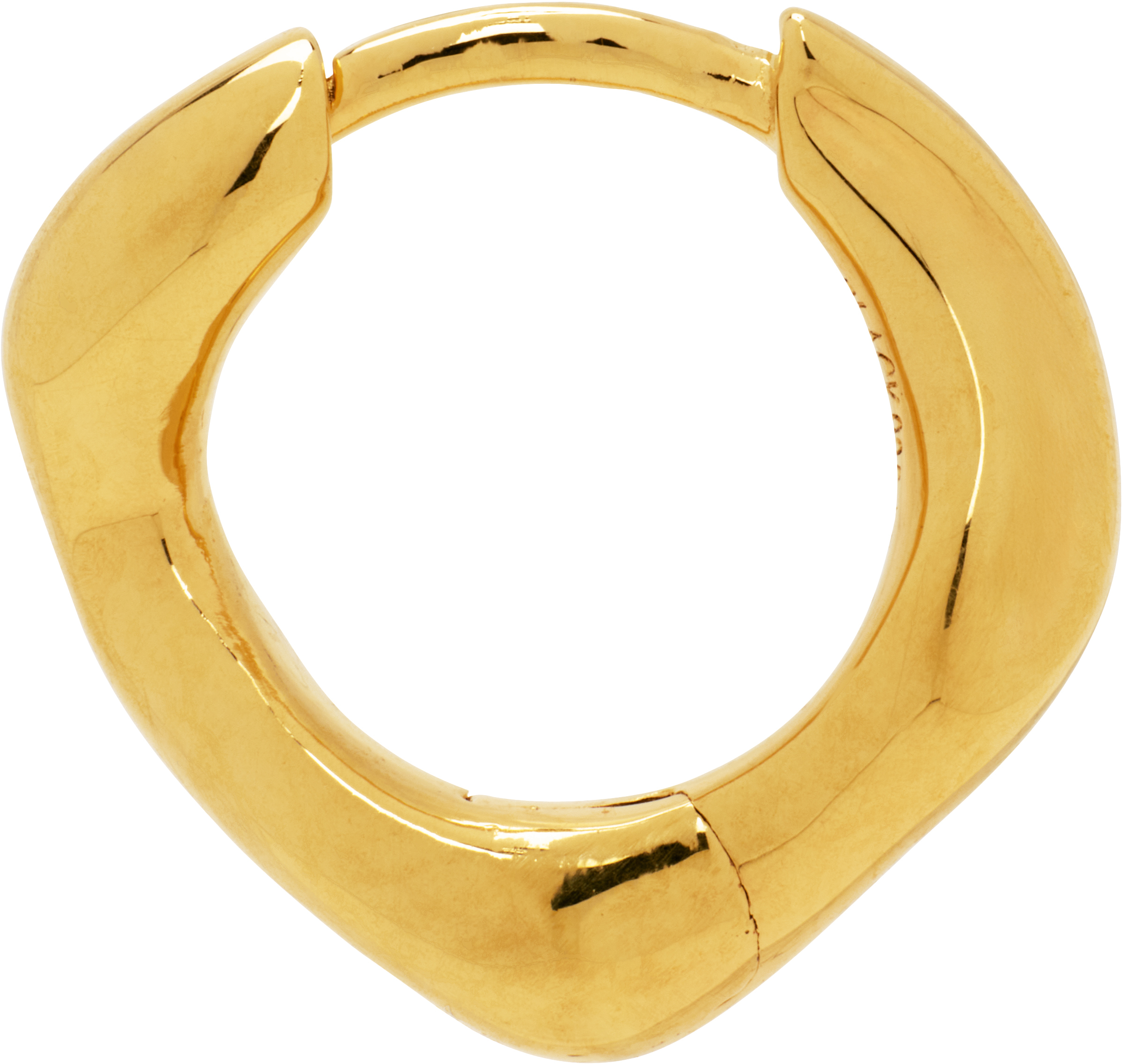 Maria Black Gold Anil Huggie Single Earring