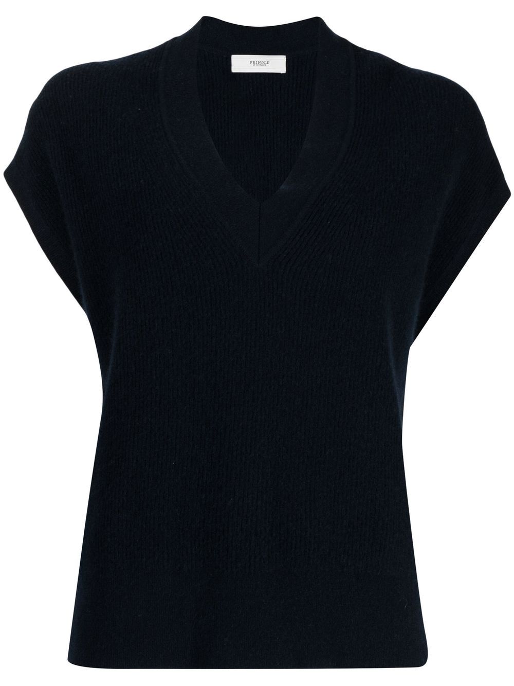 Ribbed-knit jumper - Blue