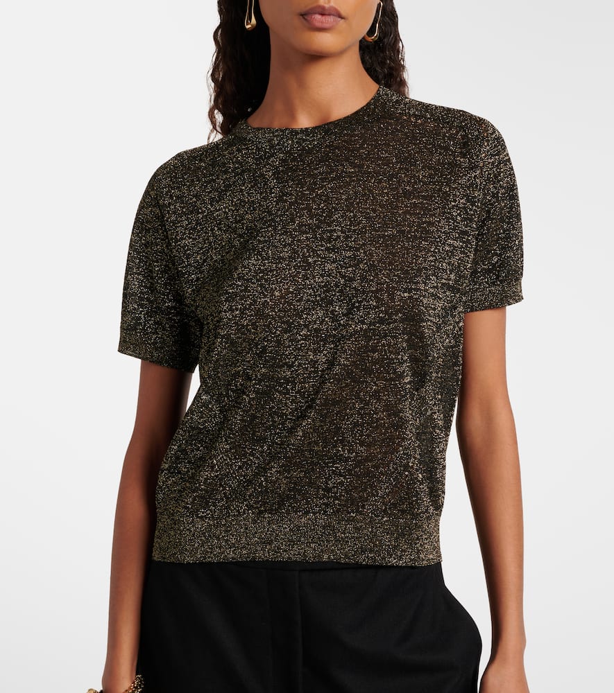Lille lamé knitted top