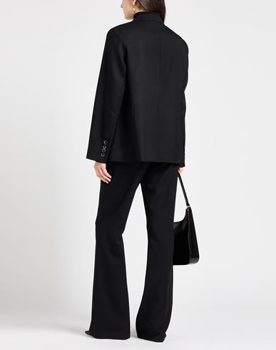 Woman Blazer Black Size 8 Wool, Elastane