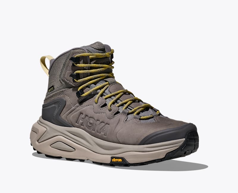 HOKA Men's Kaha 3 GTX Shoes in Gravel/Cement