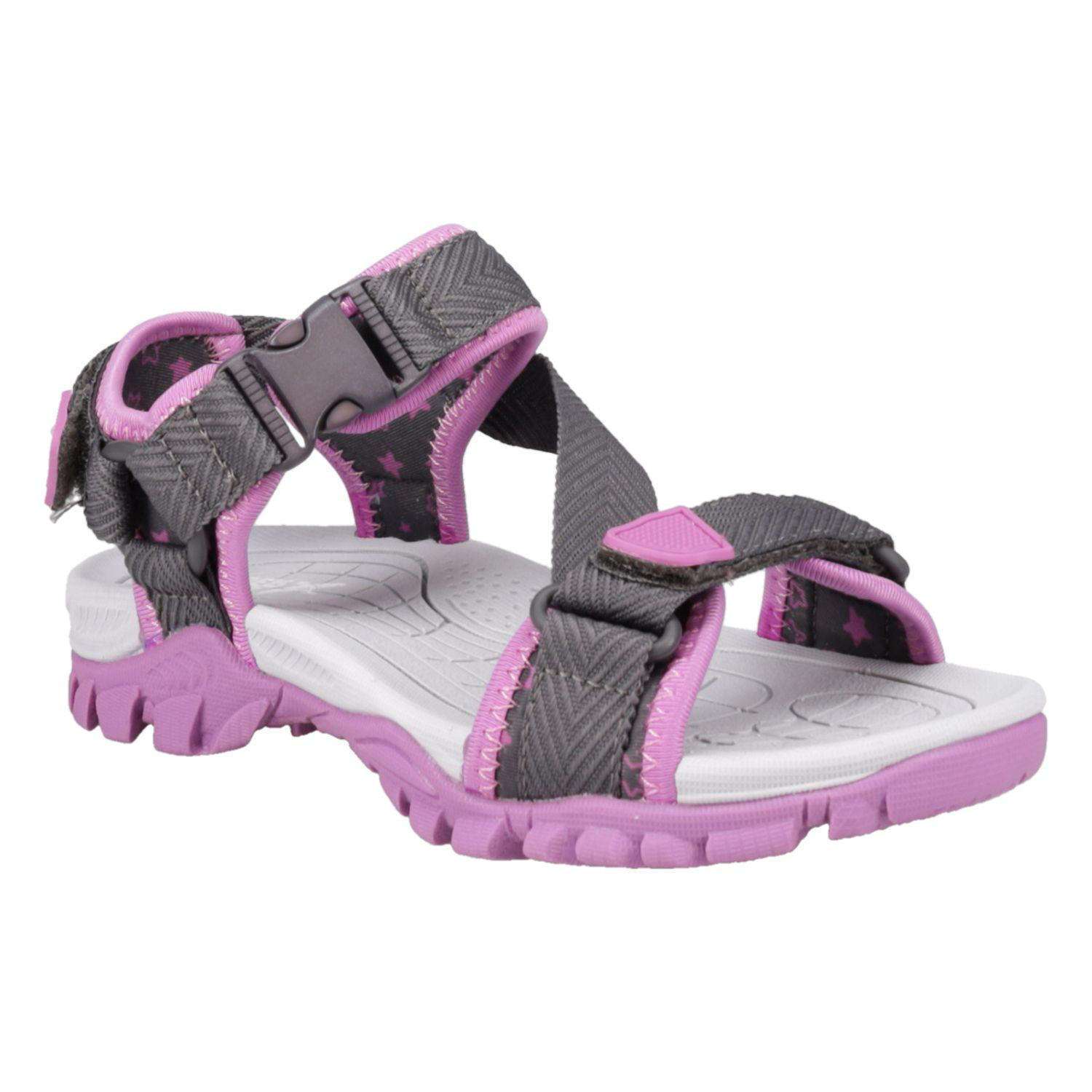GIRLS RIVER SANDAL - BLACK/PURPLE 4 - Online Only:- 4K