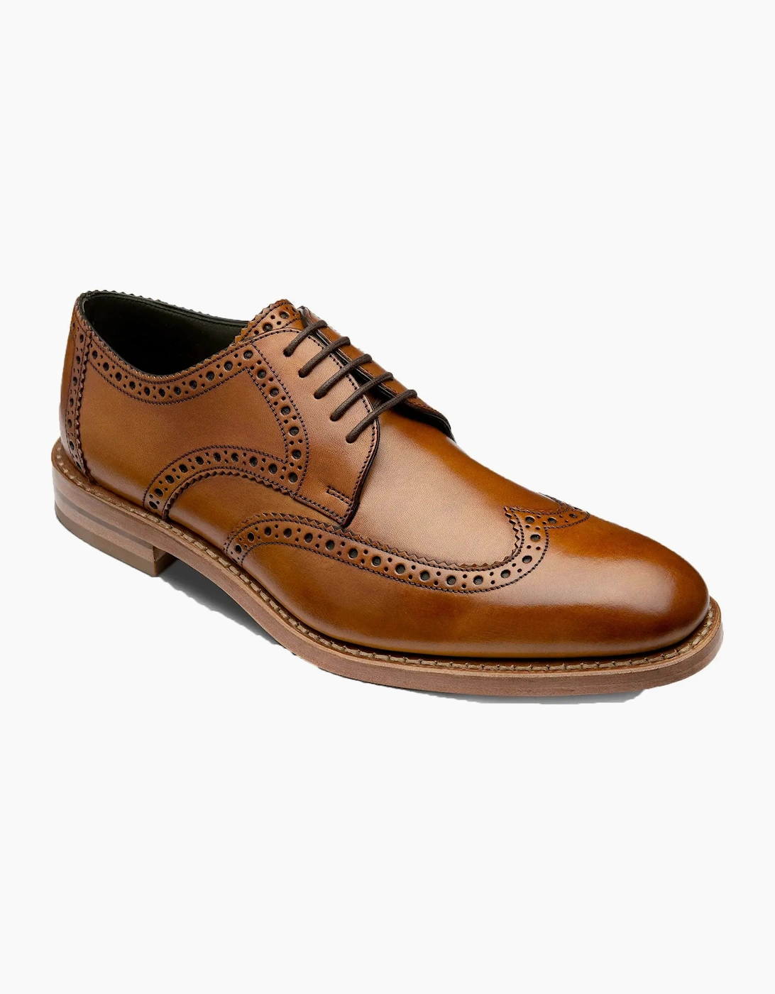 Men's Loake RANKIN DERBY CALF BROGUE TAN - Brown