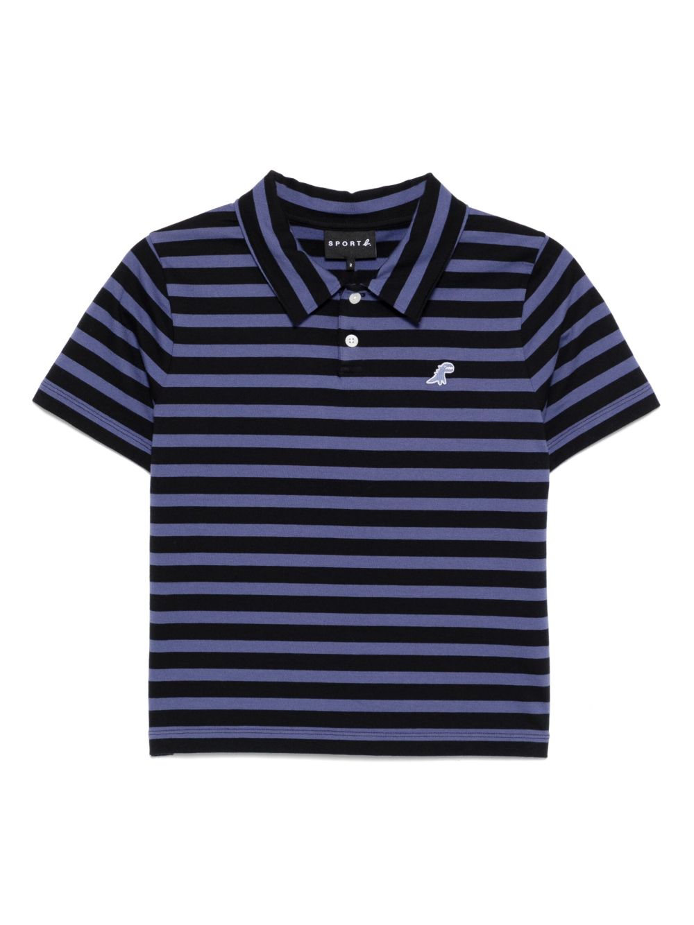 SPORT b. by agnès b. stripe polo shirt - White