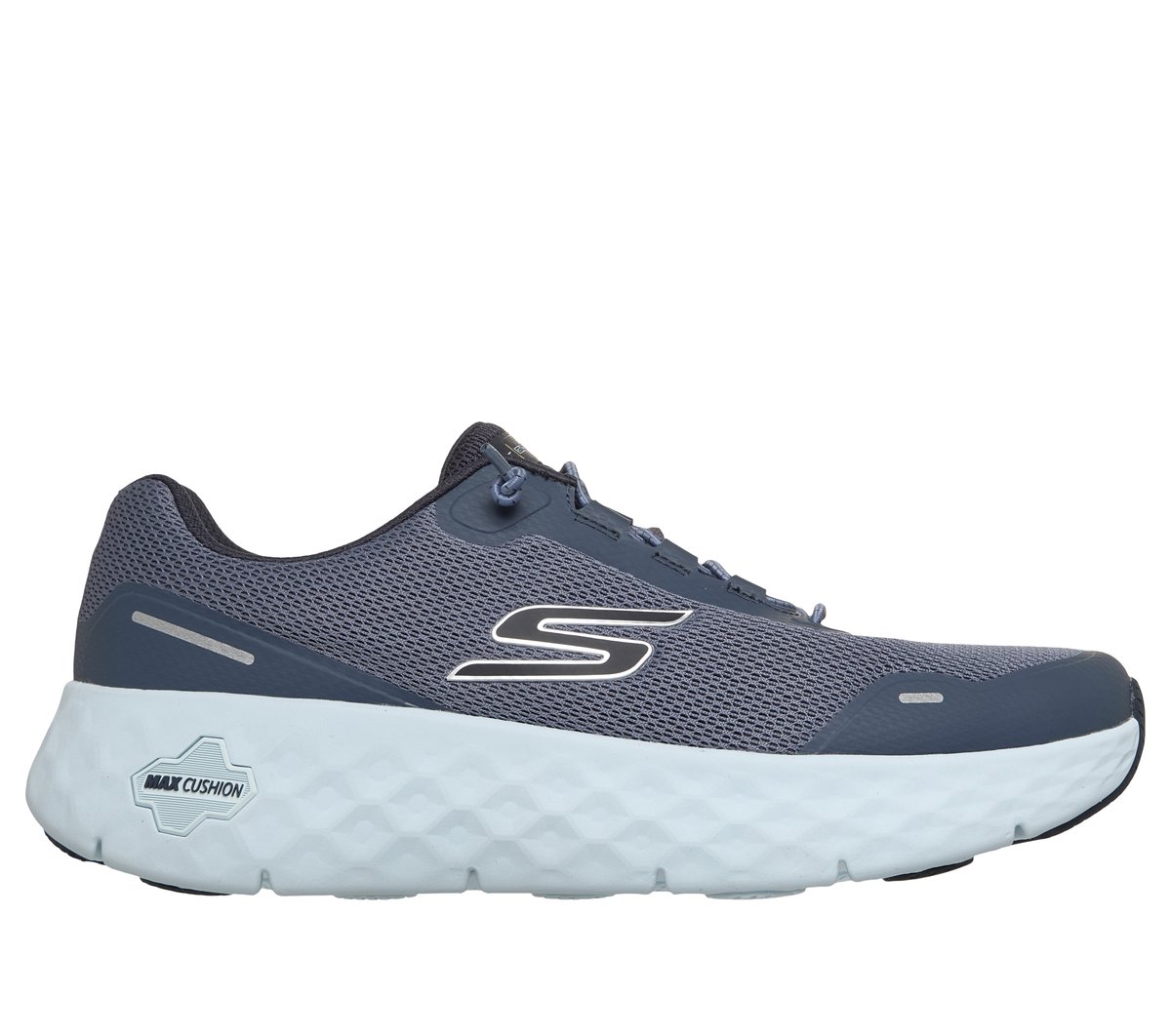 Skechers Men's GO WALK Max Cushioning Flex - Raf Sneaker in Gray, 12 | Textile/Synthetic, Vegan, Machine Washable