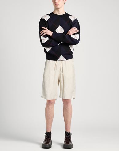 Man Shorts & Bermuda Shorts Beige Size 32 Linen