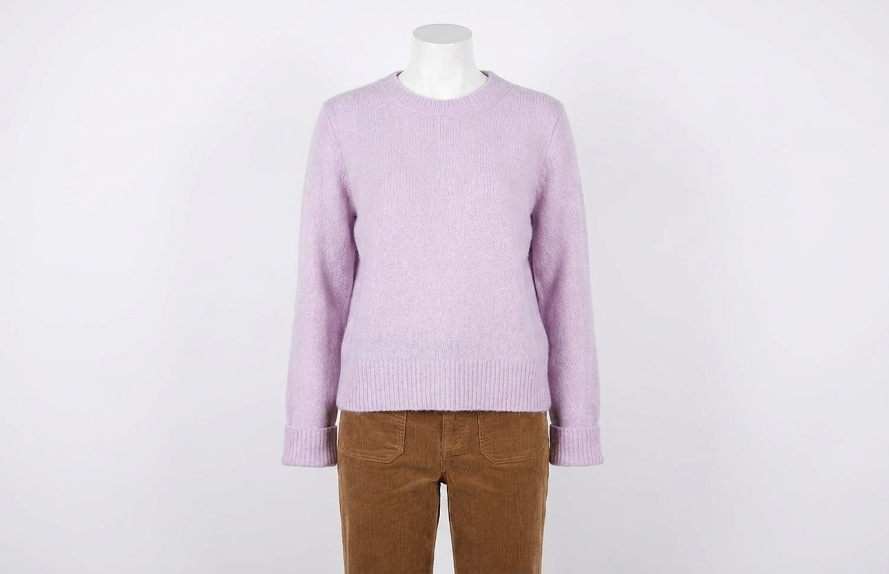 Jackson Crewneck Sweater In Ice Lilac Heather