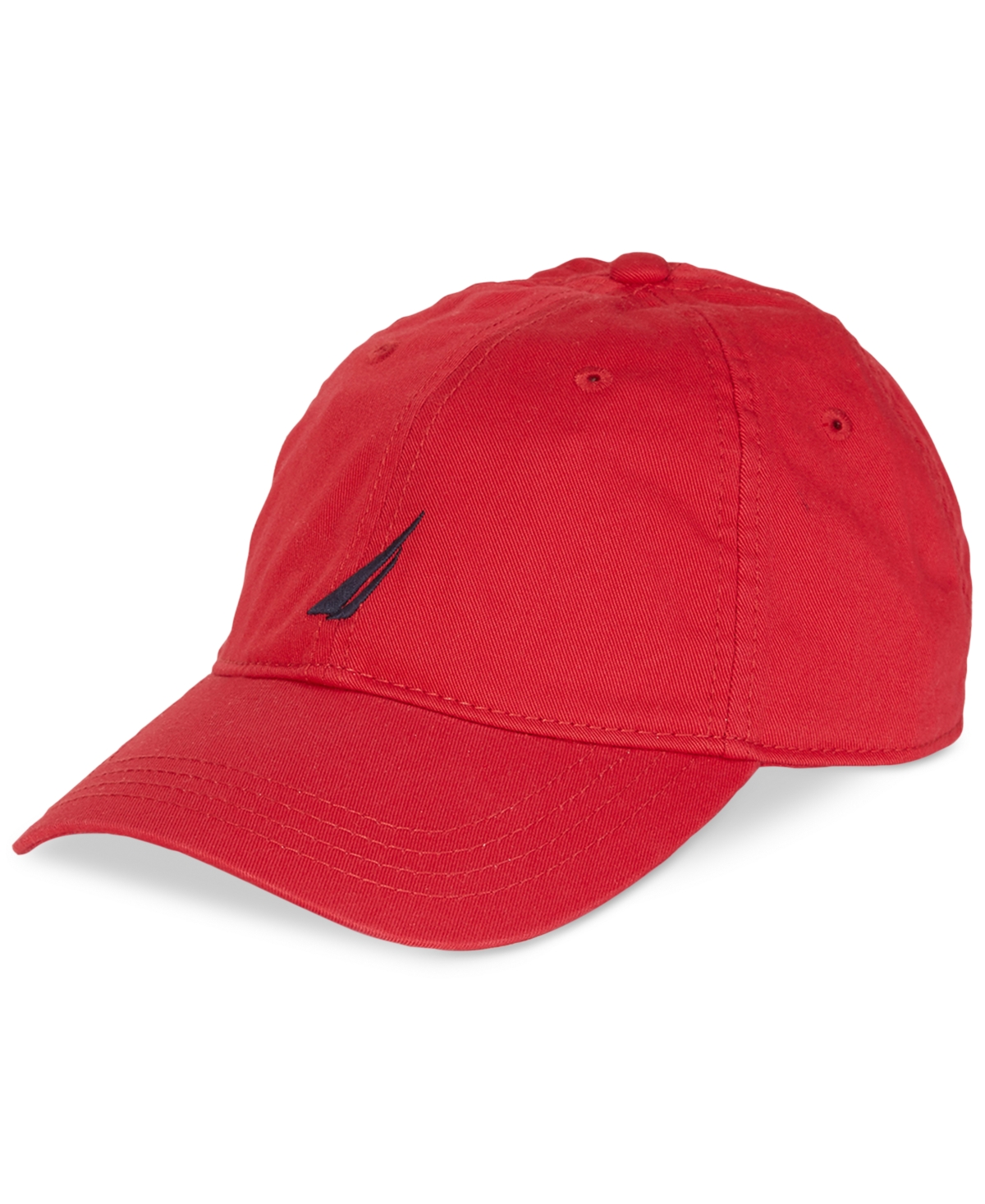 Men's Classic Logo Adjustable Cotton Baseball Cap Hat - Deck Red