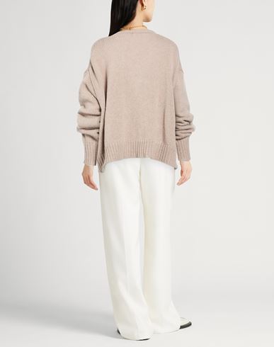 Chocolat Woman Cardigan Beige Size M Merino Wool, Cashmere