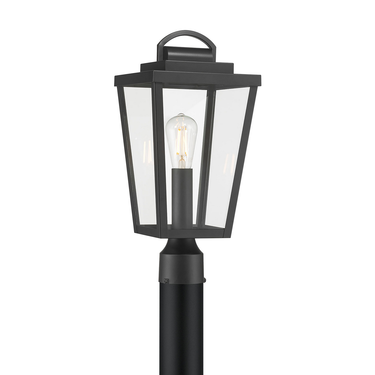 Powder Coated Black Post Lantern from the Brenwick Collection