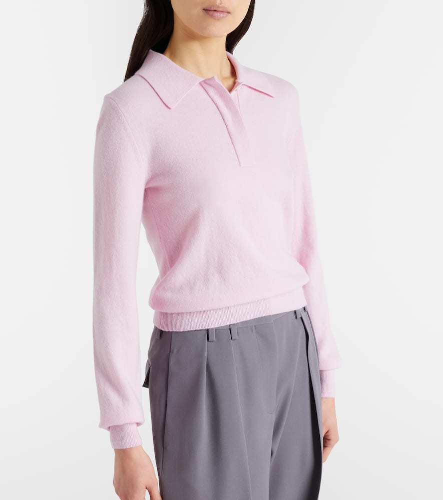 Virgin wool polo sweater