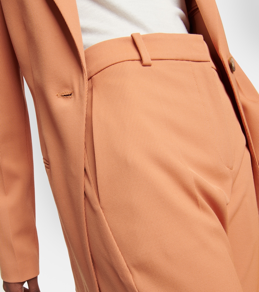 Aveline high-rise flared gabardine pants
