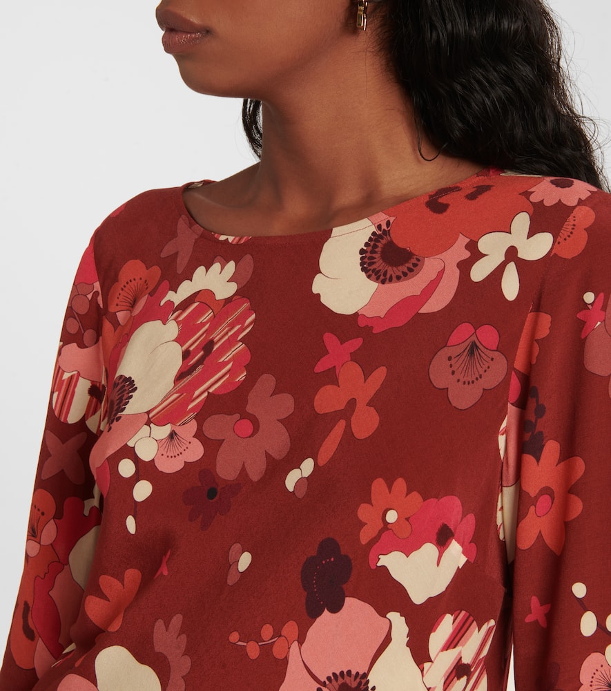 Rixo Ridley floral minidress