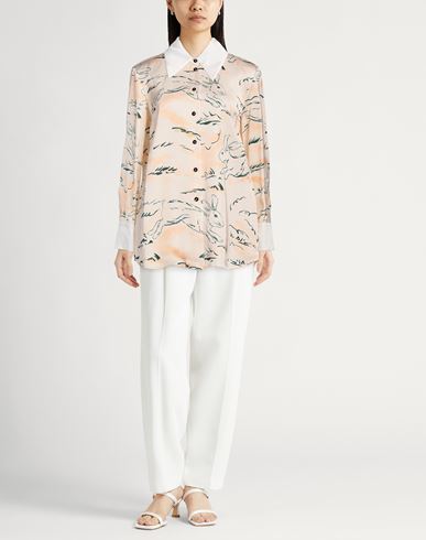 Jil Sander Woman Shirt Beige Size 2 Viscose