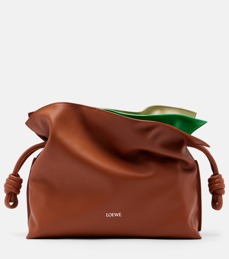 Flamenco Medium layered leather clutch