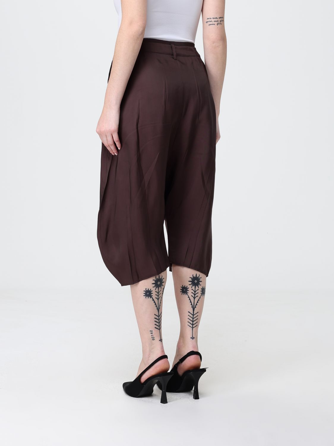 Pants Woman color Brown