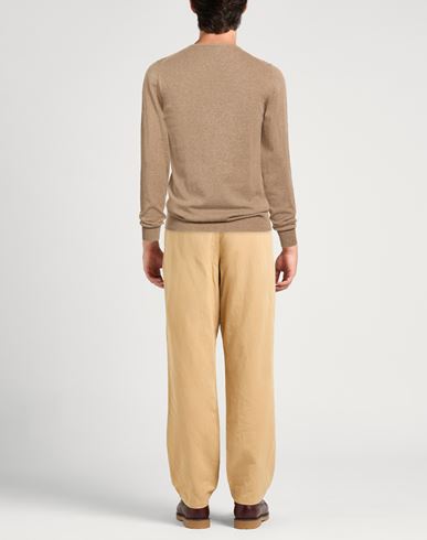 Man Sweater Sand Size L Cotton