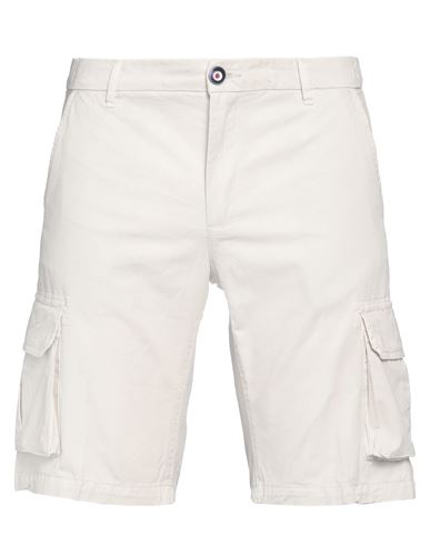Fred Mello Man Shorts & Bermuda Shorts Light grey Size 31 Cotton