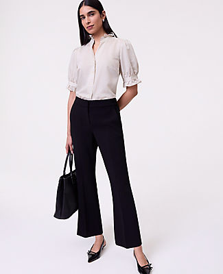 Ann Taylor The Relaxed Jayne Trouser in Textured Crepe