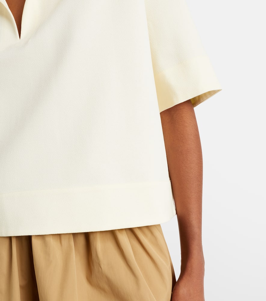 Knitted polo shirt