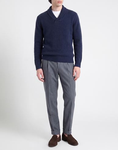 Man Sweater Blue Size 40 Wool, Polyamide, Cashmere, Elastane