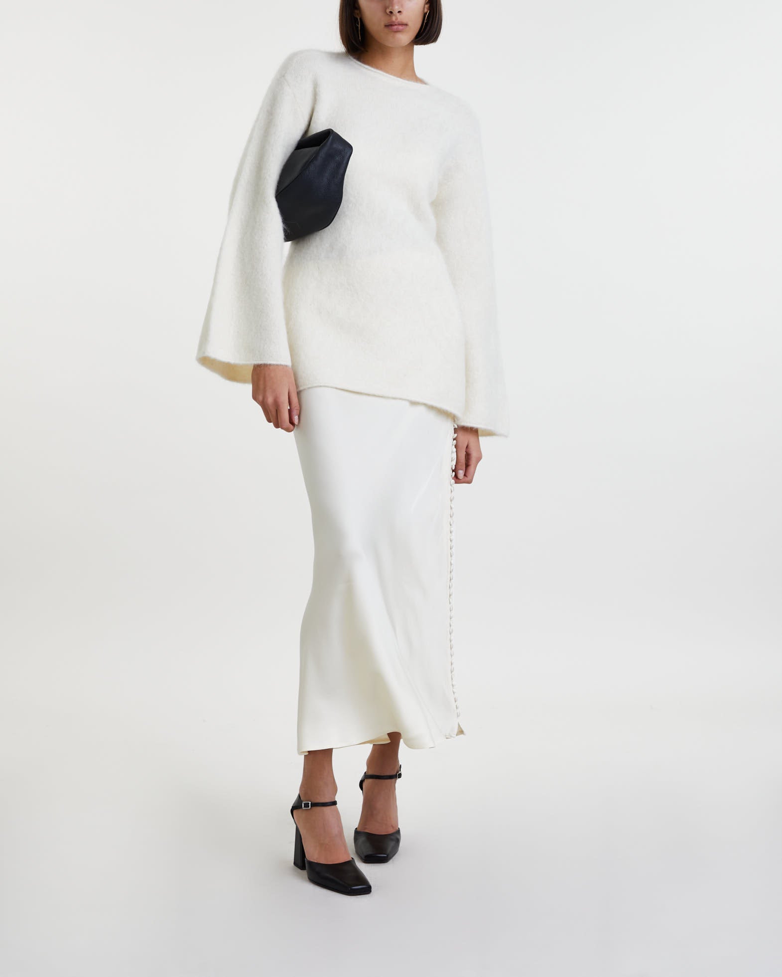 Malina Sweater Bailee Peplum Vanilla