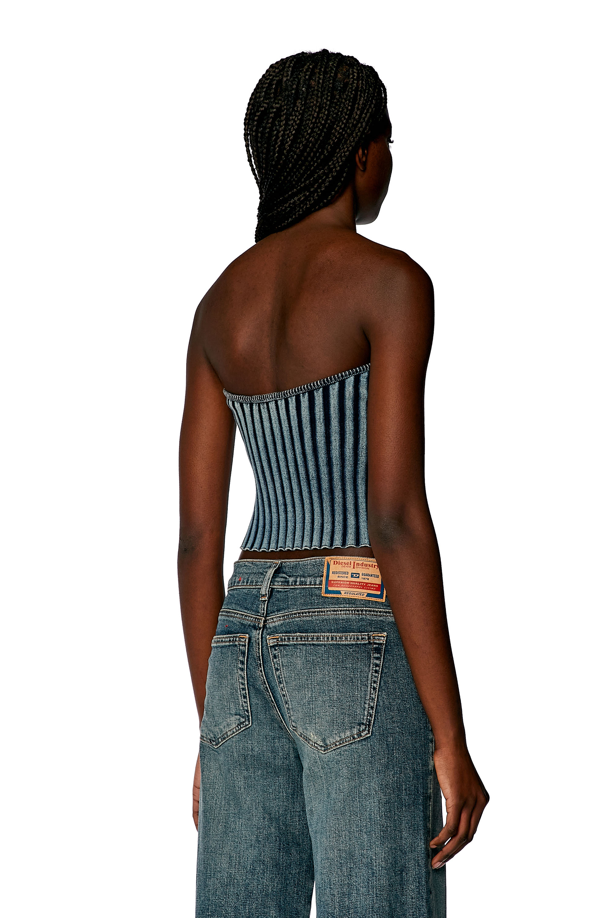Bouclé bandeau - Tops - Woman - Blue