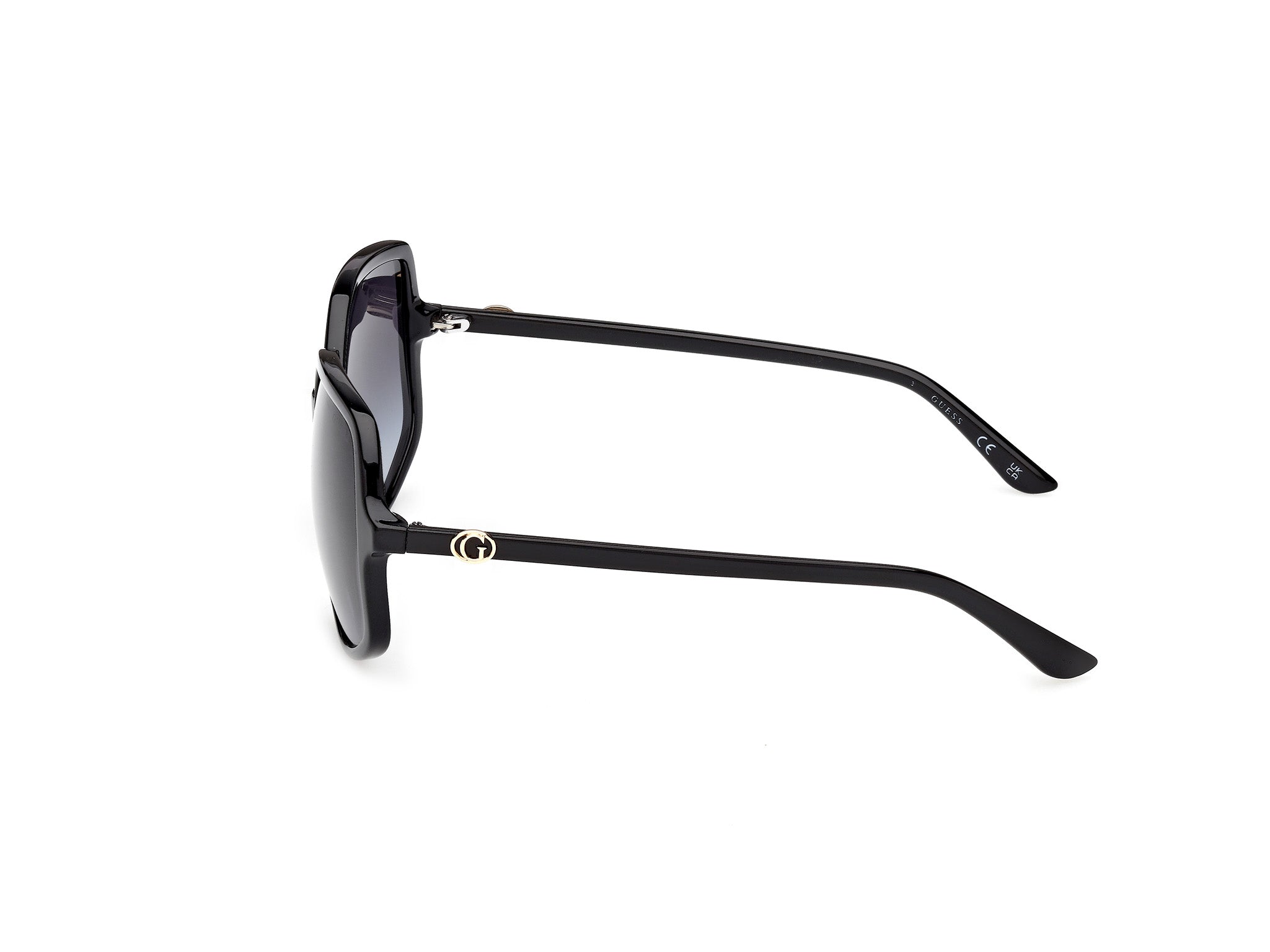 Guess Mujer Guess GU00257 01B Gafas de sol Inyectado Negro Fumar Cuadrada Norma