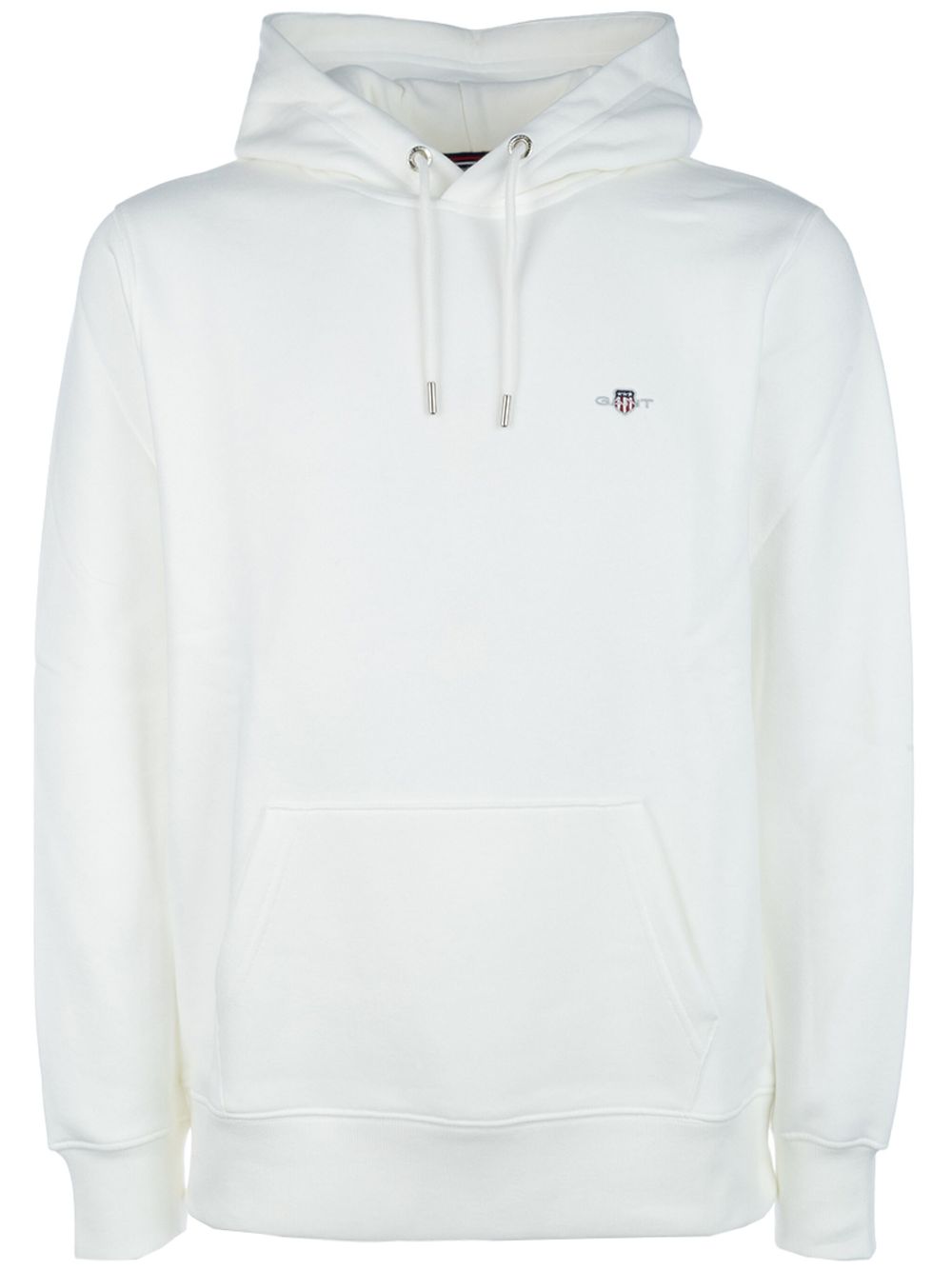 Logo-embroidered hoodie - White