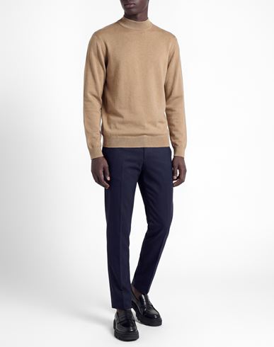 Man Turtleneck Camel Size XXL Viscose, Nylon