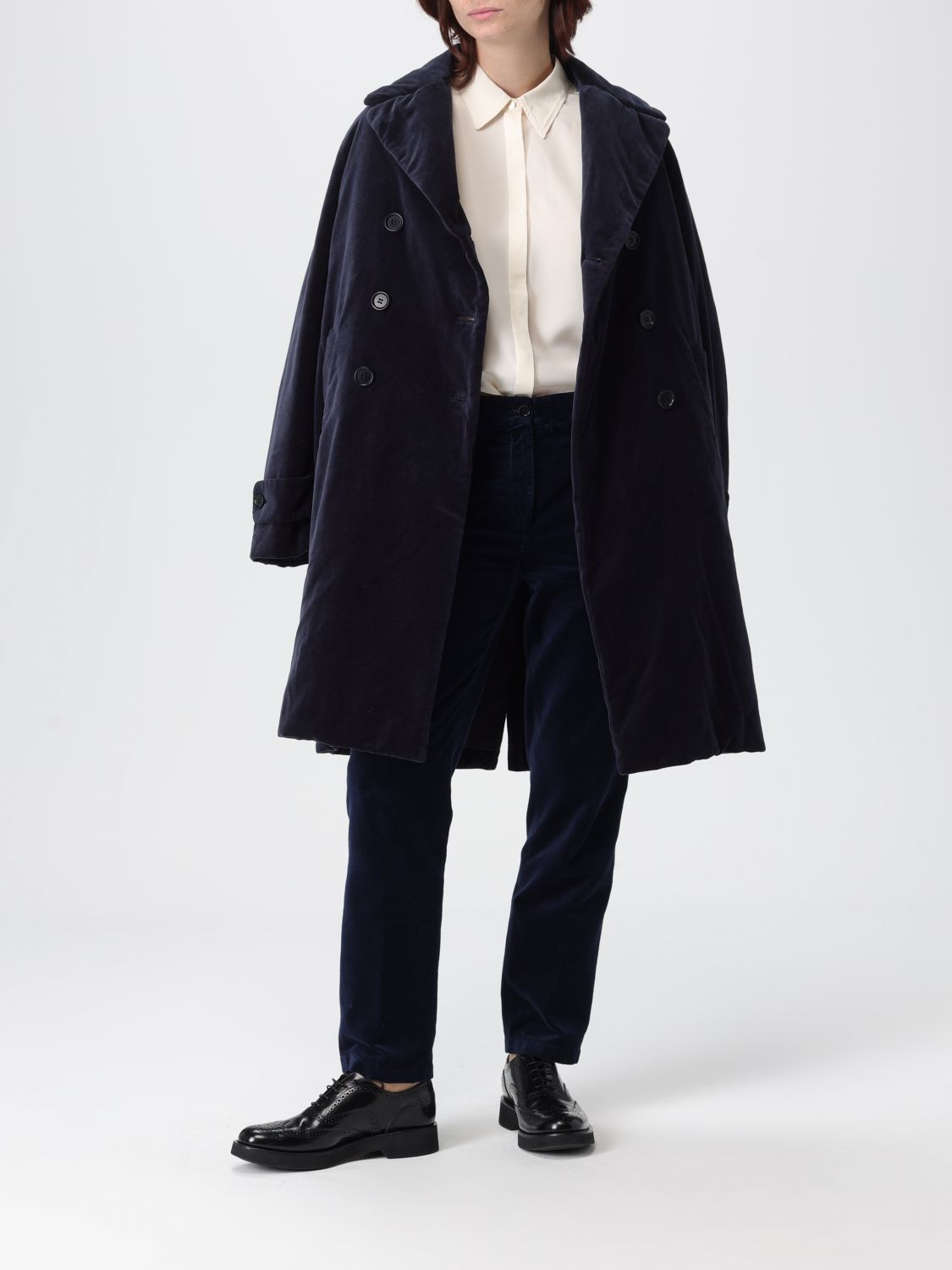 Coat Woman color Blue