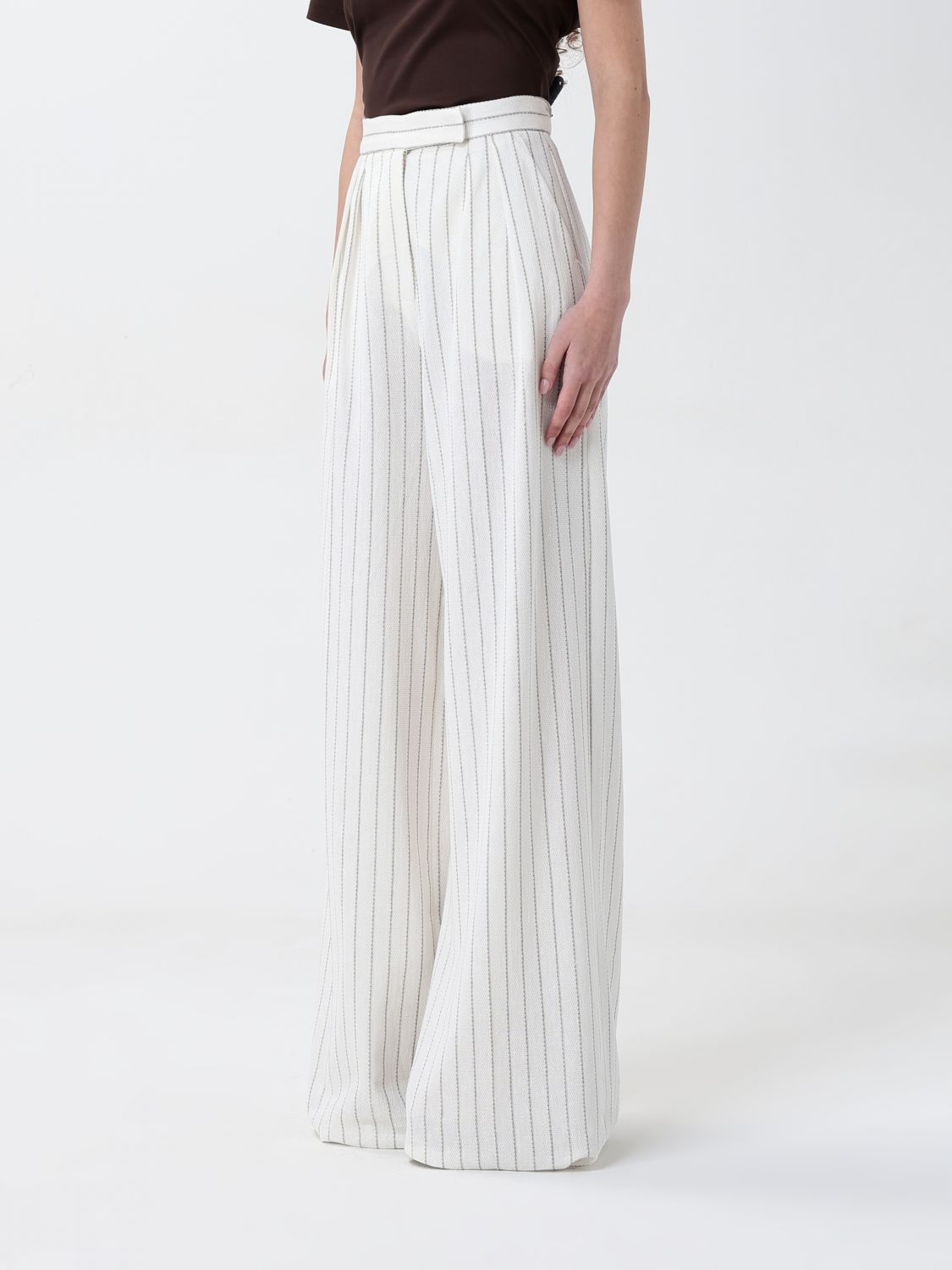 Pants MAX MARA Woman color White