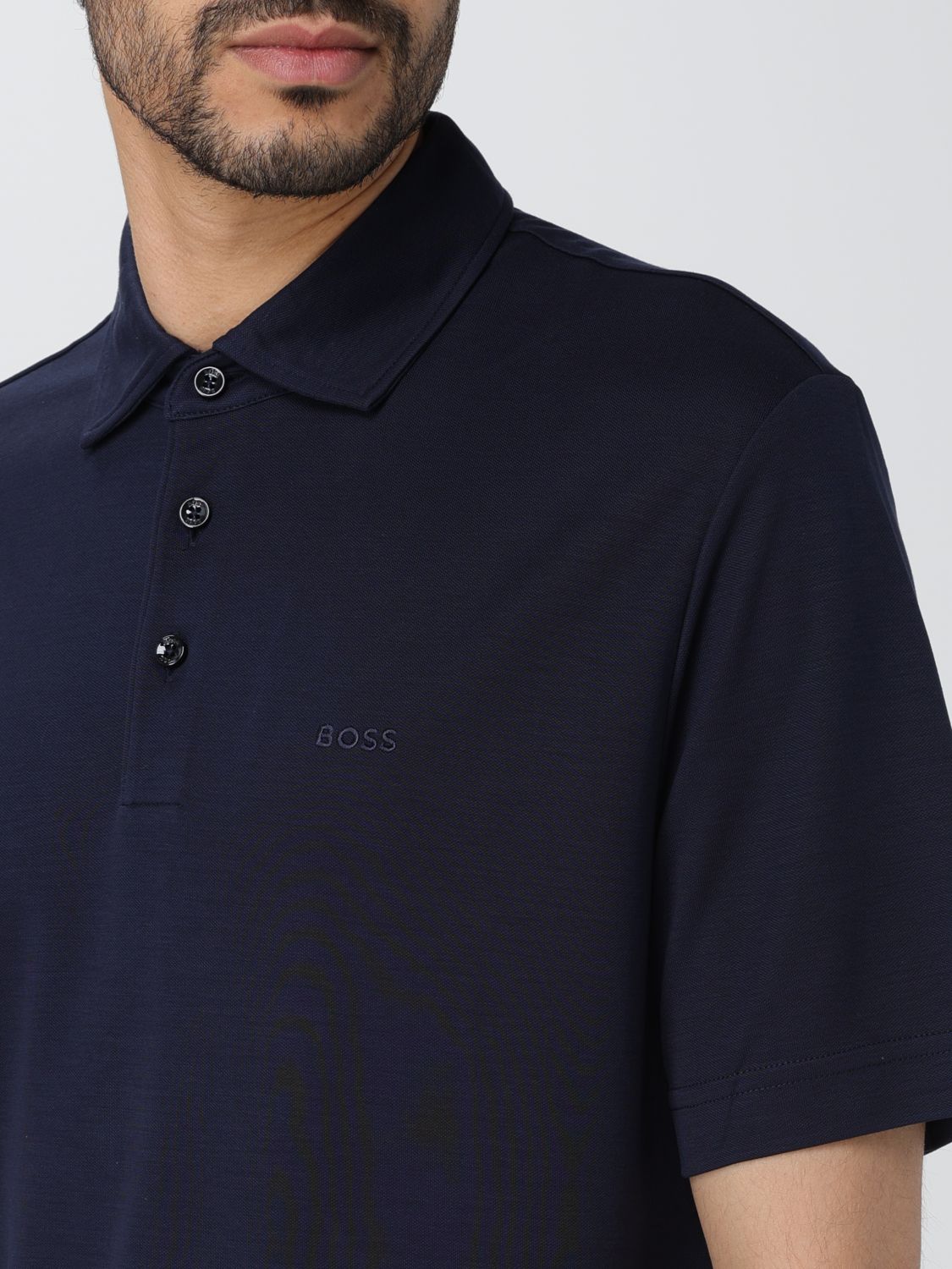 Polo Shirt Men color Blue