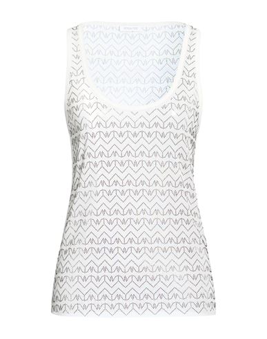 Woman Top White Size 0 Polyester, Elastane