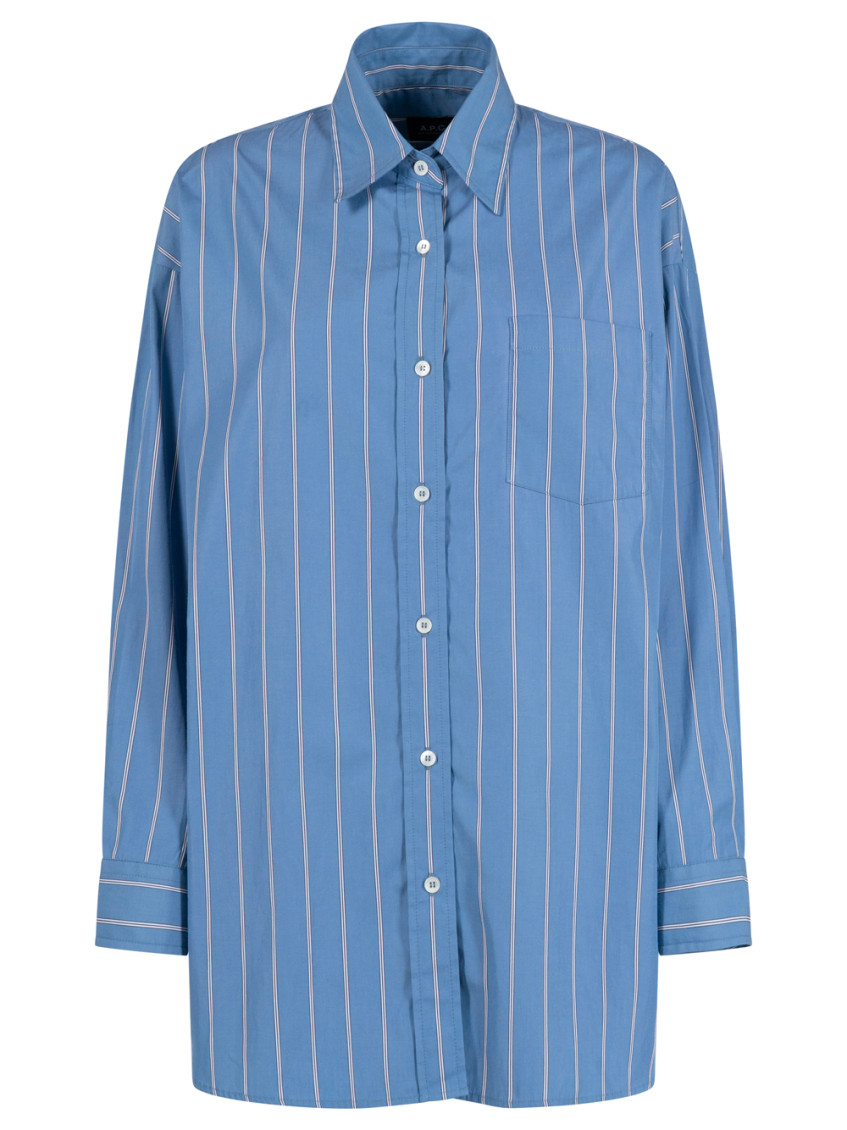 Blue Relaxed Stripes Shirt