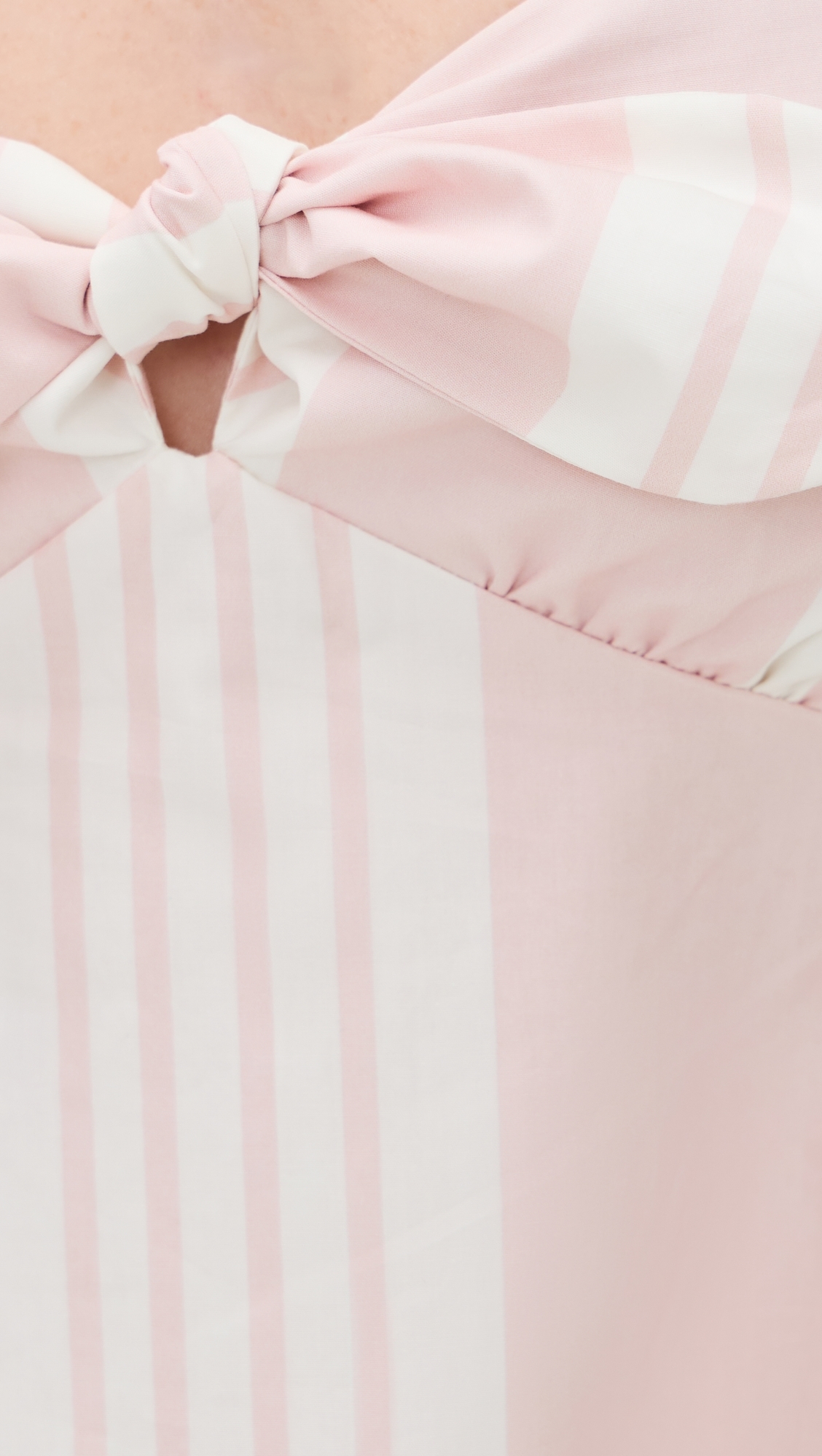 Rosie Strapless Dress Pink Stripe