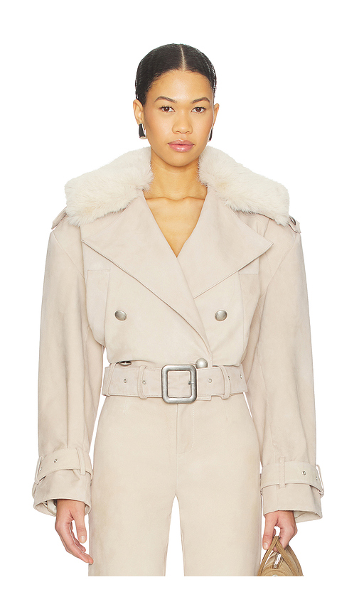 Retrofete Rubee Coat in Beige. M. Also in L