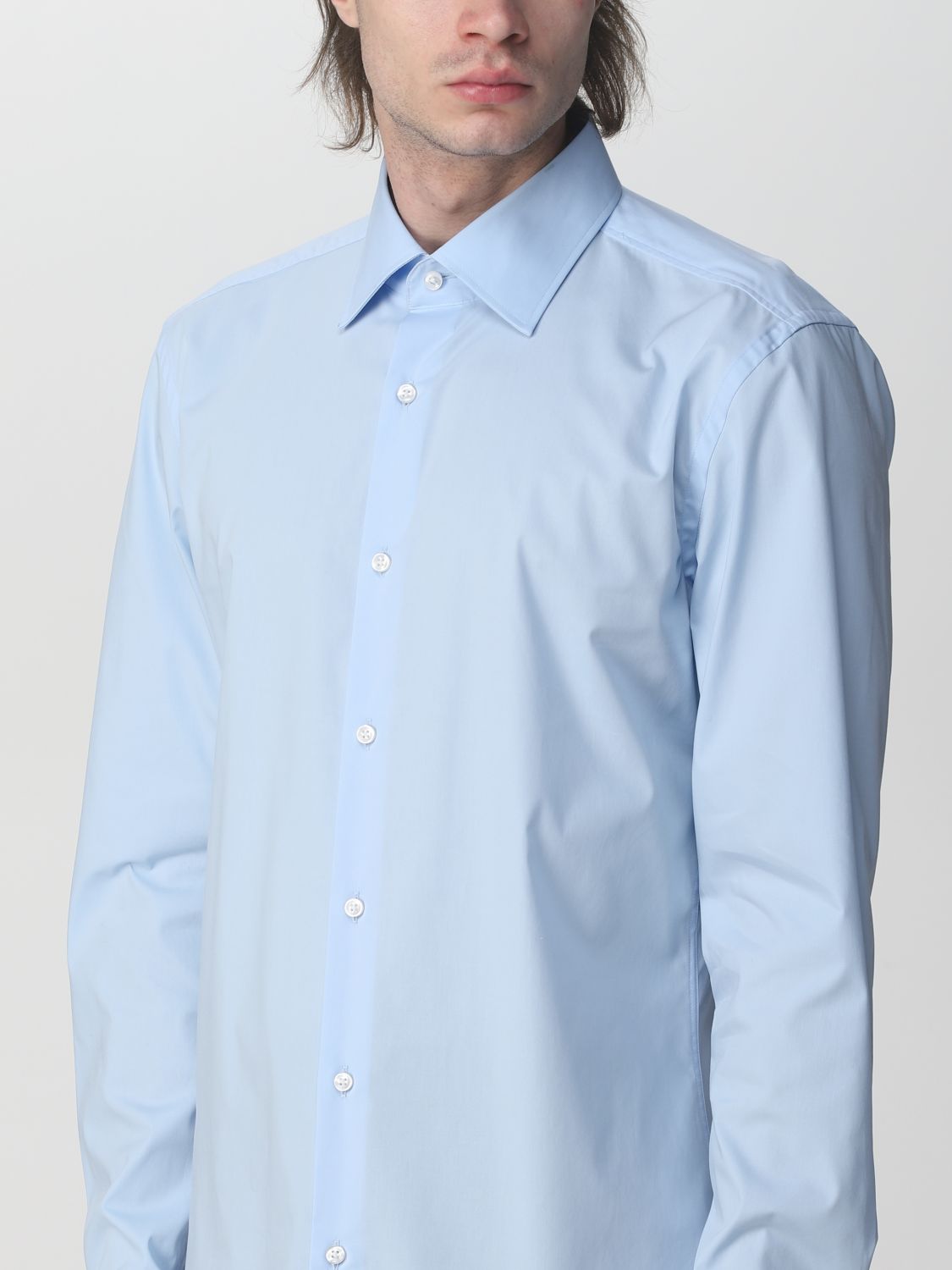 Shirt Men colour Sky Blue