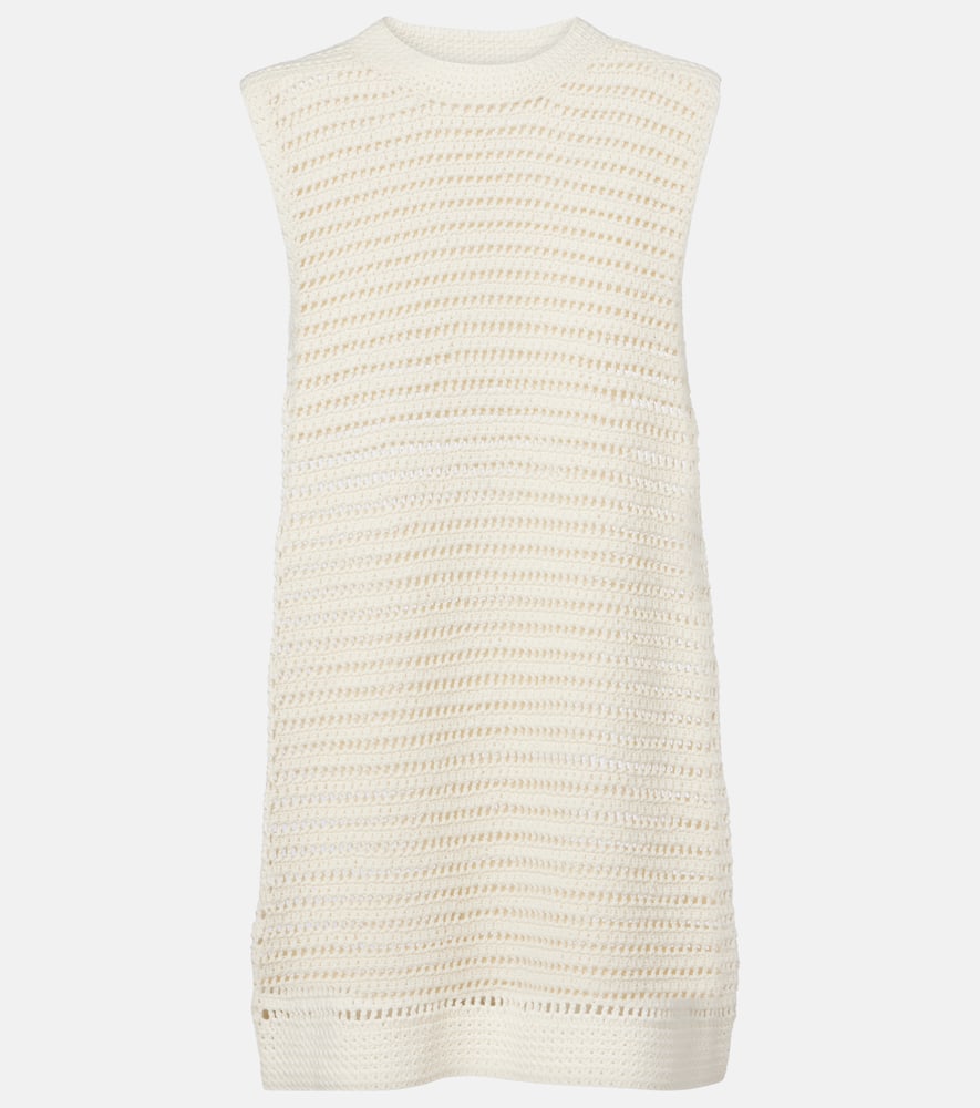 Lucy crochet cotton minidress