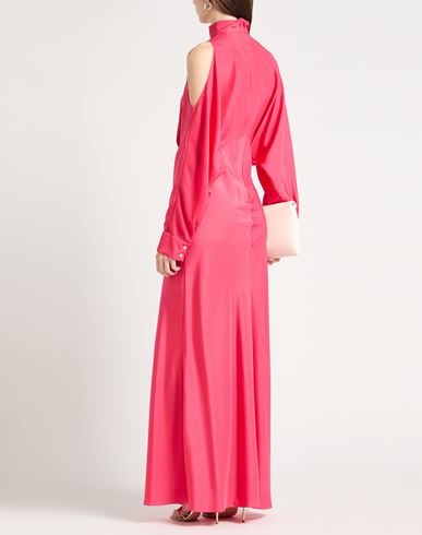 Woman Maxi dress Fuchsia Size 4 Viscose