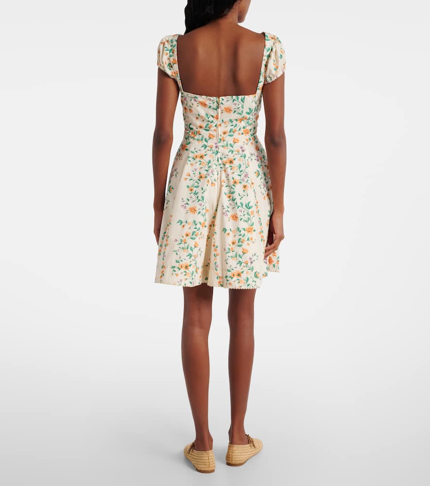 Mati floral cotton poplin minidress