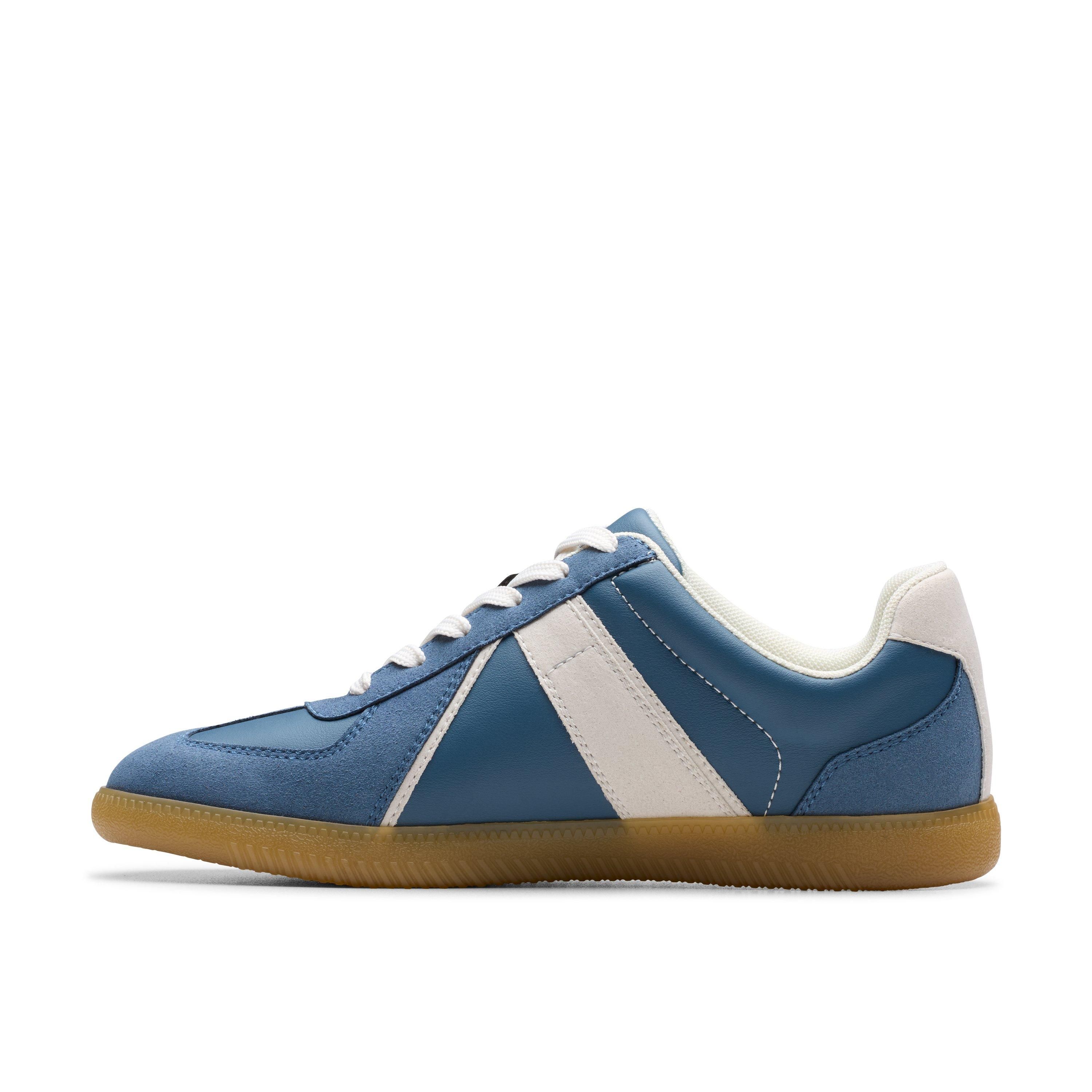 Clarks Nykole Step Denim Trainers In Blue