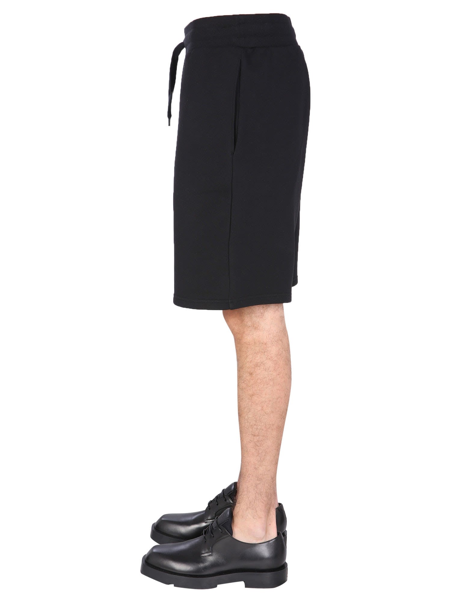 Bermuda With Logo Embroidered