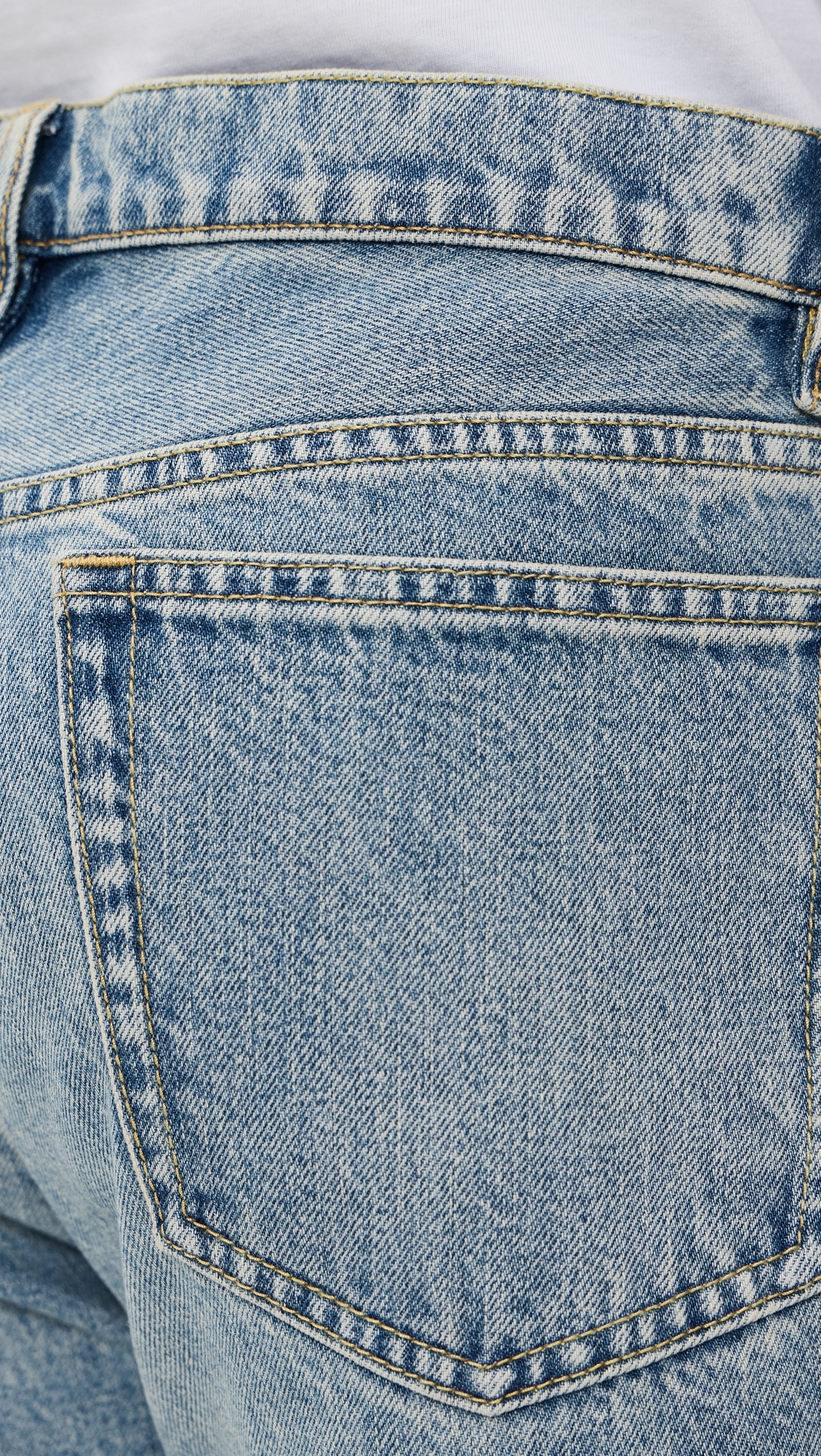 Japanese Denim Taped Pants Ice Blue