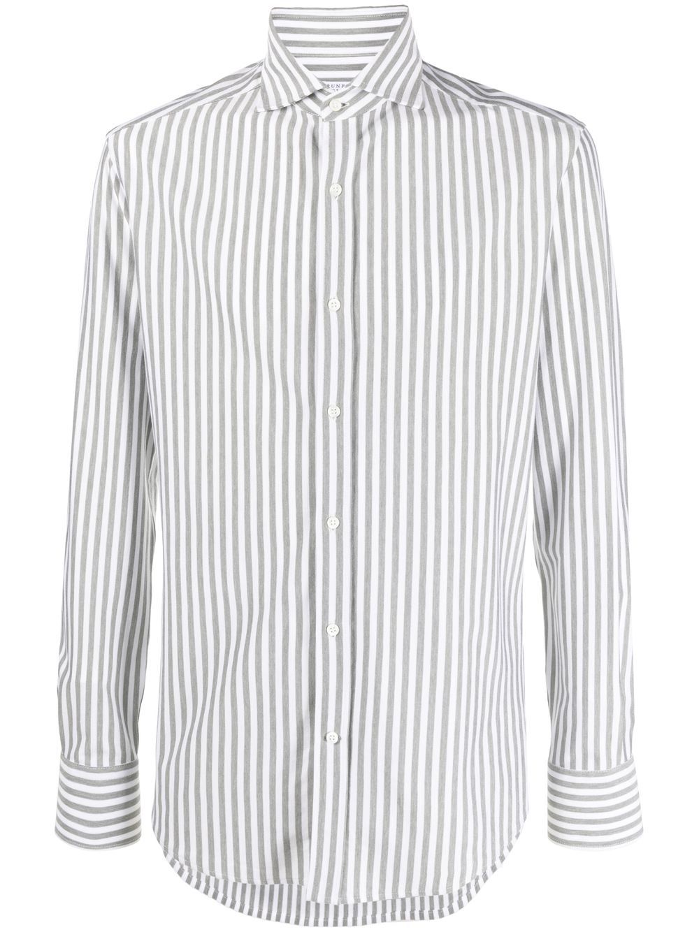 Stripe-print shirt - Green