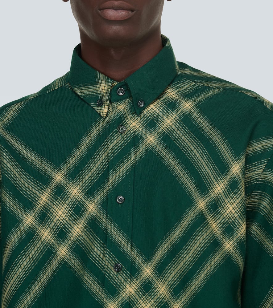Check wool shirt