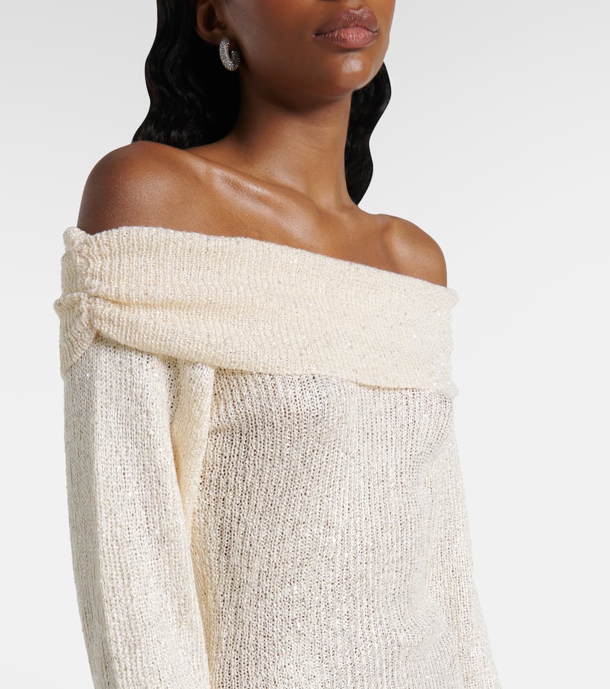 Rory sequined knitted minidress