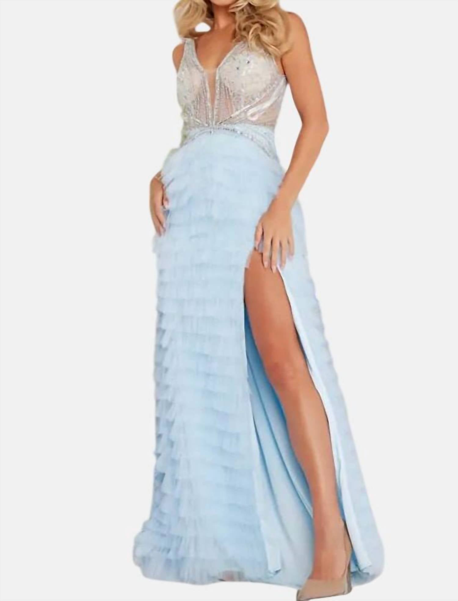 London Gown In Light Blue