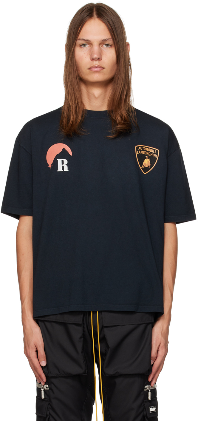 Rhude Black Lamborghini Moonlight T-Shirt